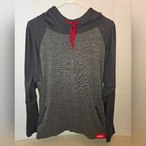 Jason Wu for Eva Air Pull-over Dark Gray and Red Women's Hoodie size L